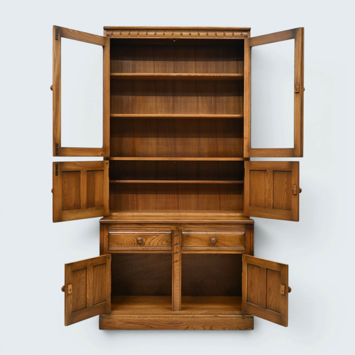 Ercol Mural Wall Unit Drinks Display Cabinets Golden Dawn FREE UK Delivery*