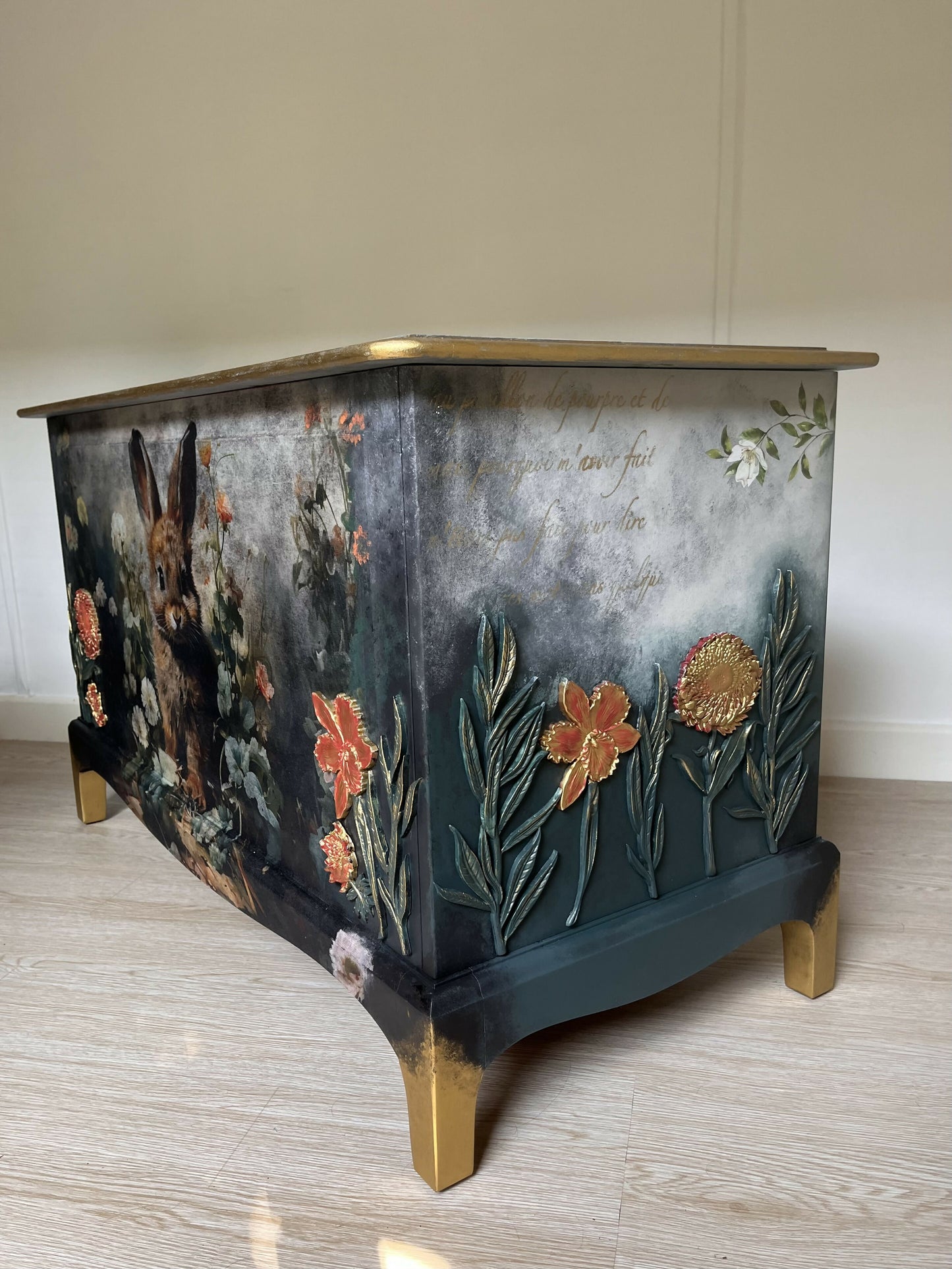 Vintage Stag Blanket Box
