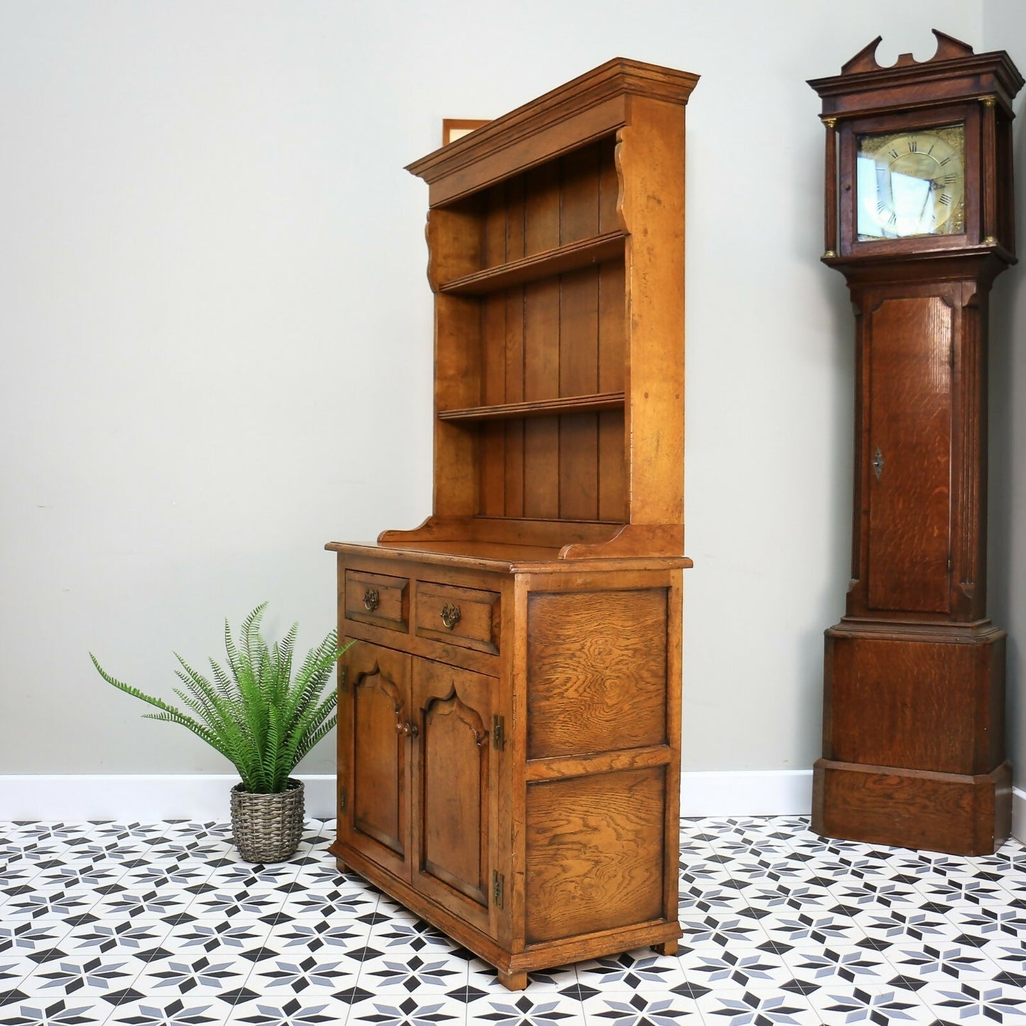 Vintage Oak Welsh Dresser in a Titchmarsh and Goodwin Style.