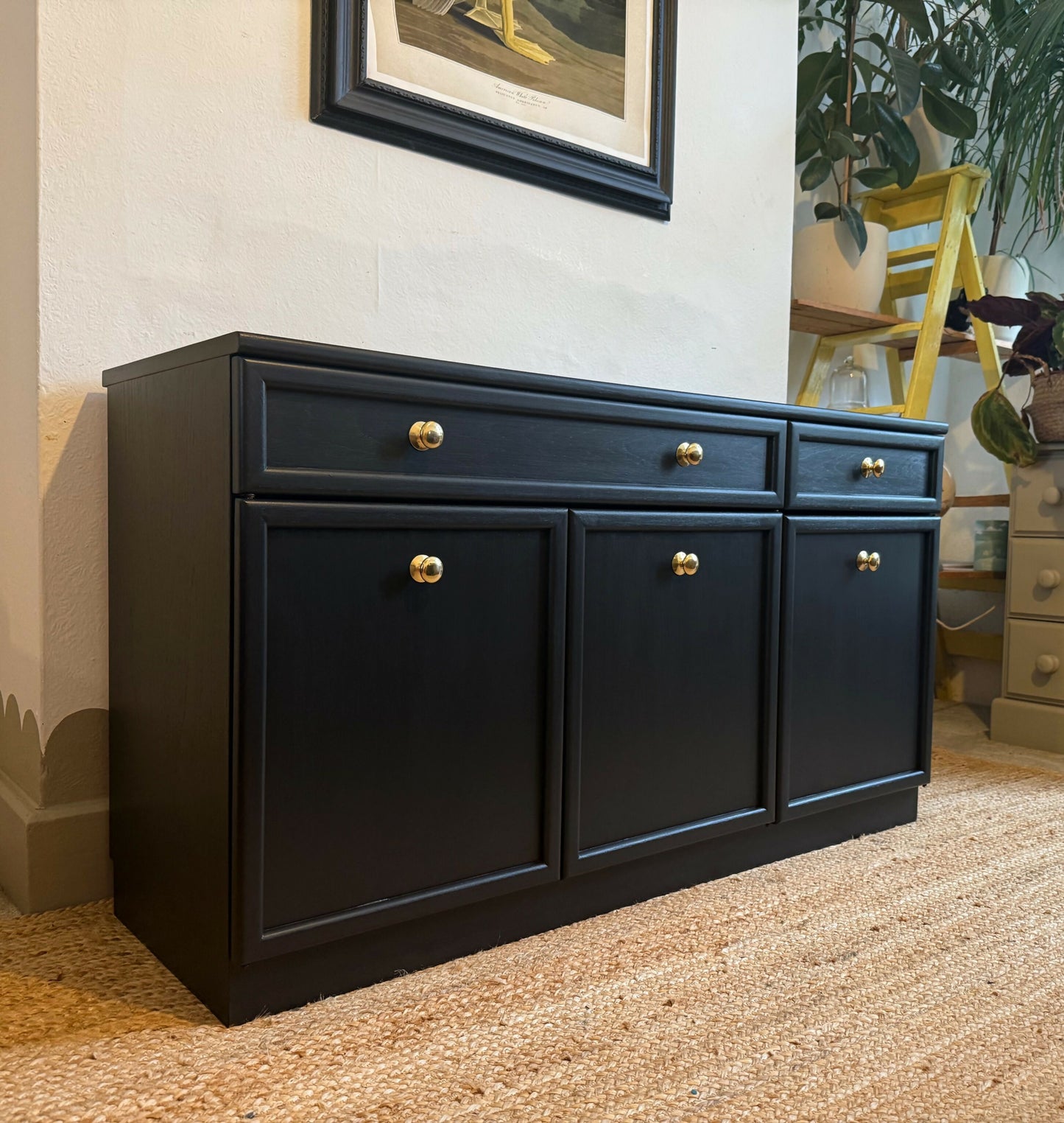 Newly refurbished g-plan sideboard teak black mid century vintage mcm