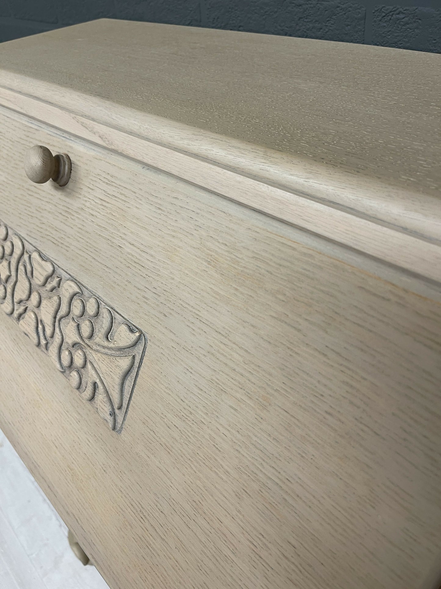 Art Deco Solid Oak Bureau Desk