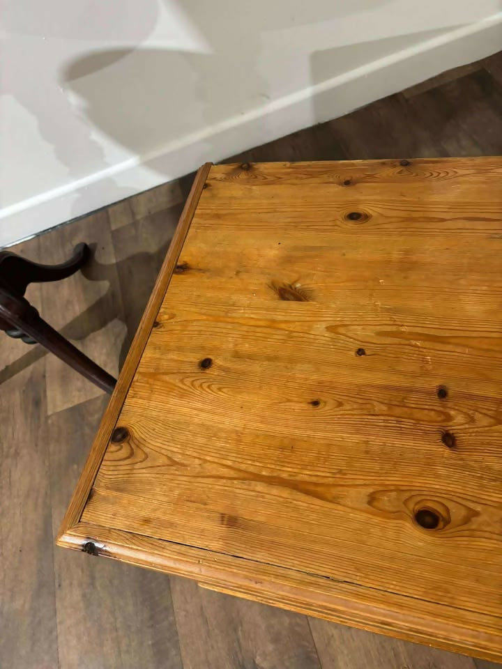 Rustic Stripped Pine Blanket Box