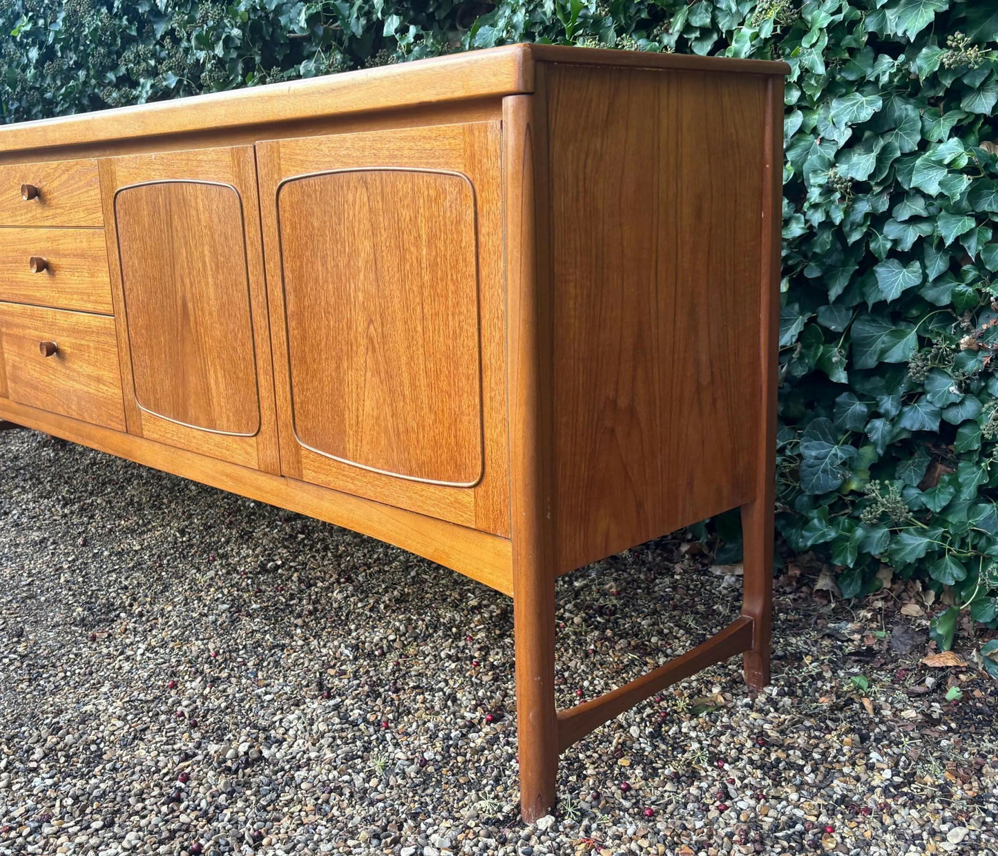 Vintage Mid Century Nathan Squares Teak Sideboard
