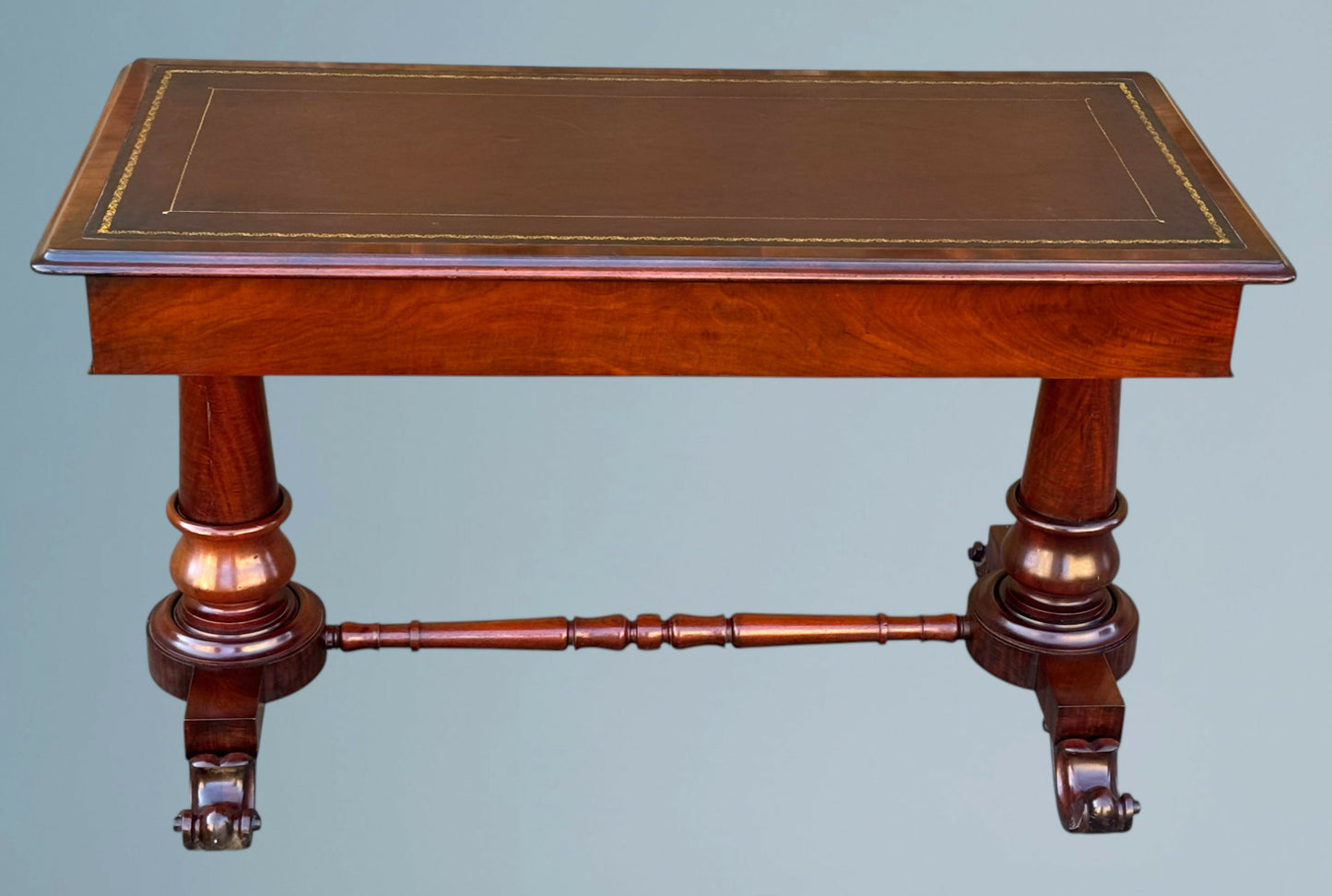 19th Century Victorian Mahogany Writing Table / Desk