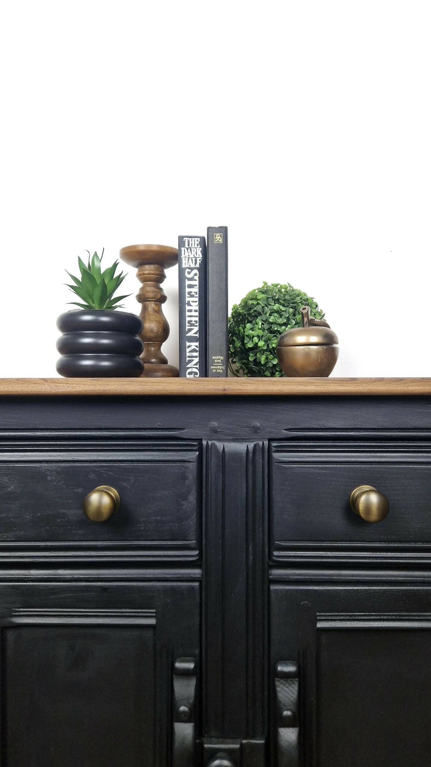 Ercol sideboard painted in black