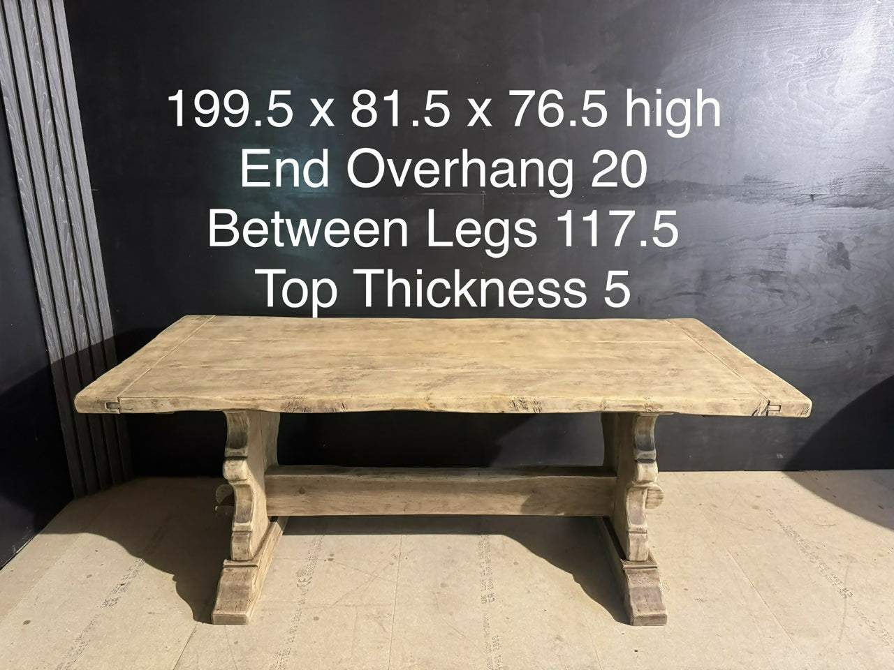 Quality Oak Farmhouse Dining Table