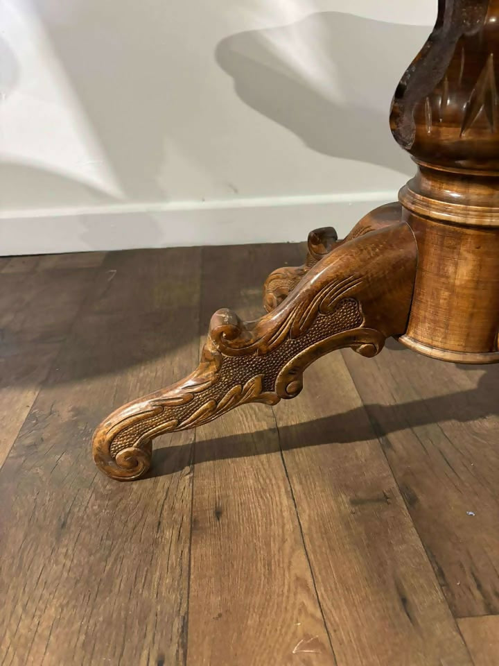 Reproduction Italian Walnut Inlaid Coffee Tablea