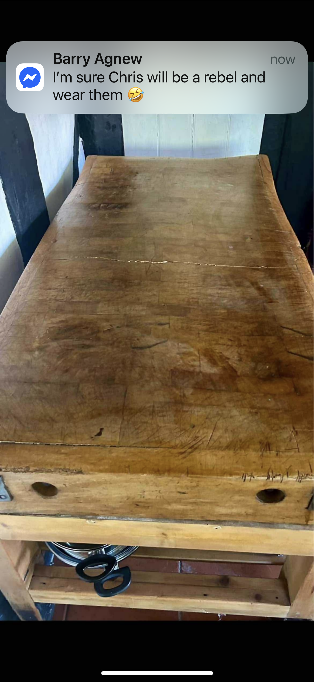 Original a large Butcher Block Utility Unit