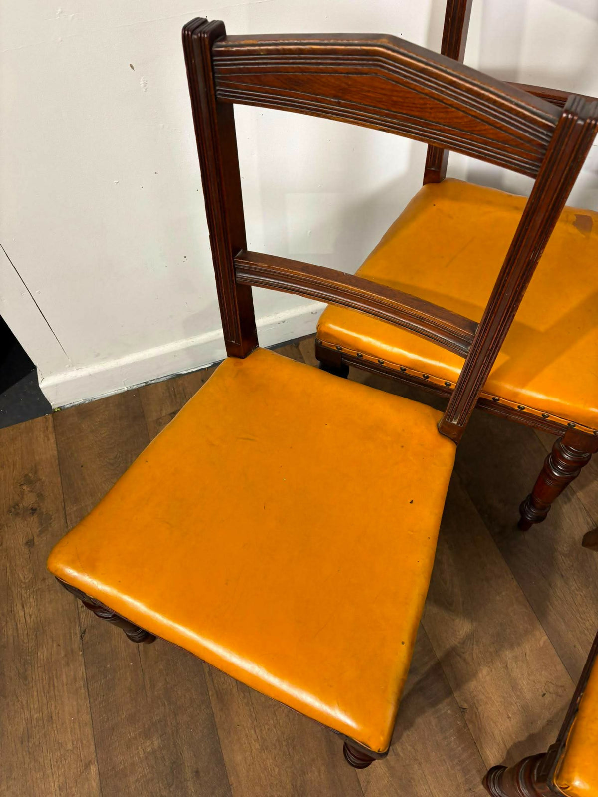 Set Of Six Edwardian Mahogany Dining Chairs