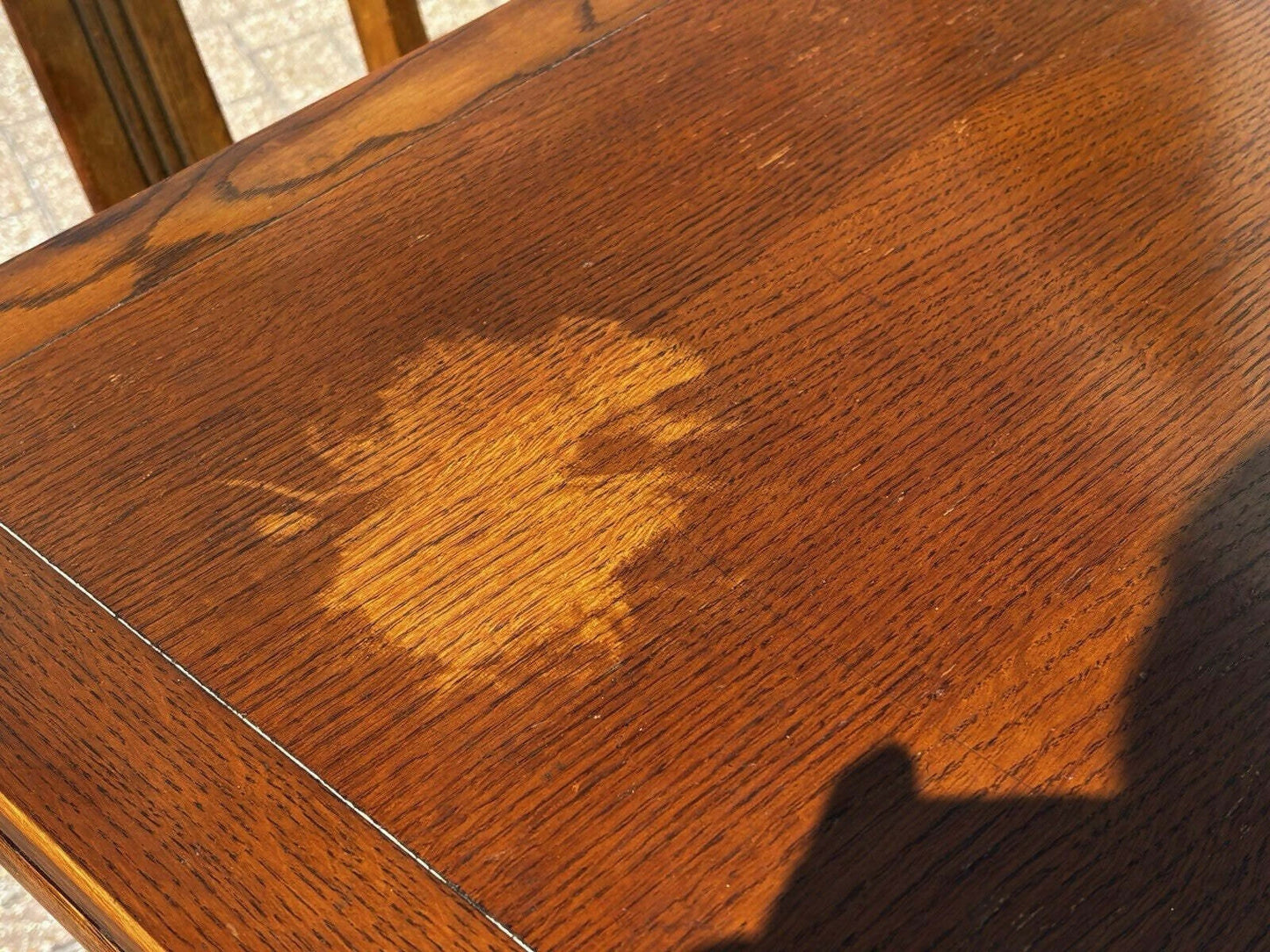 Extending Vintage Draw Leaf Table & 4 Chairs