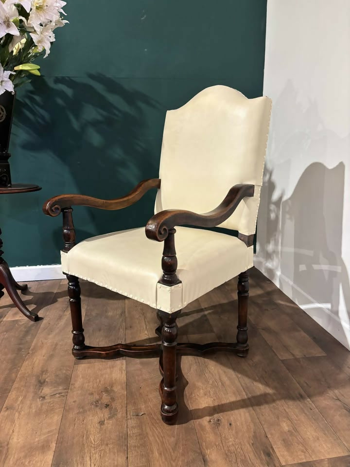 Leather Upholstered Side Armchair77