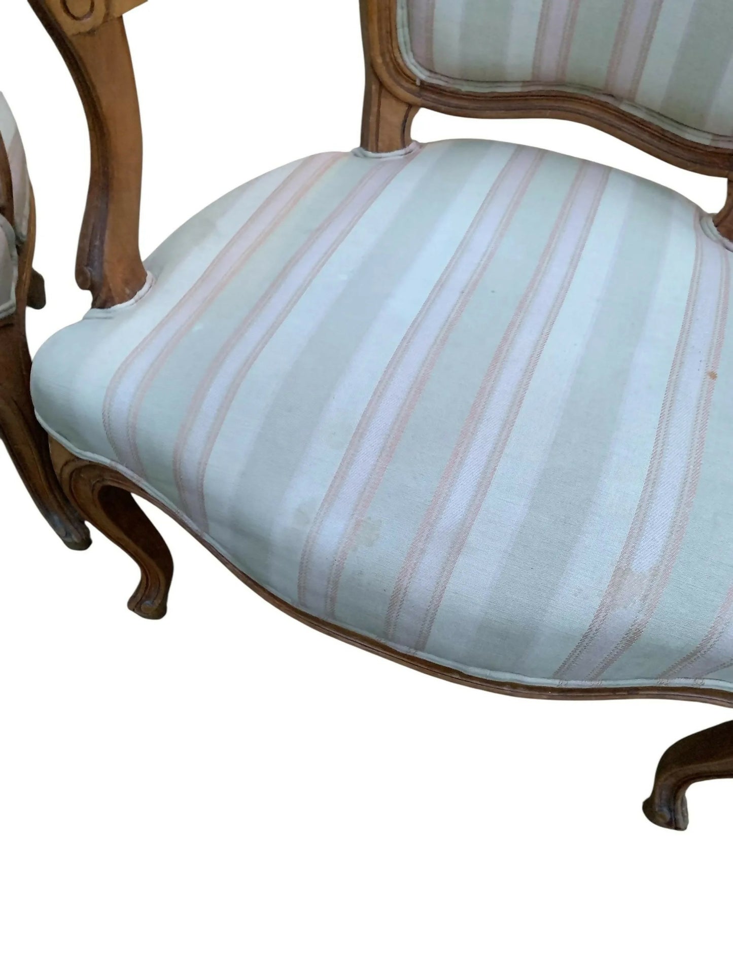 Louis XVI style vintage carved arm chairs