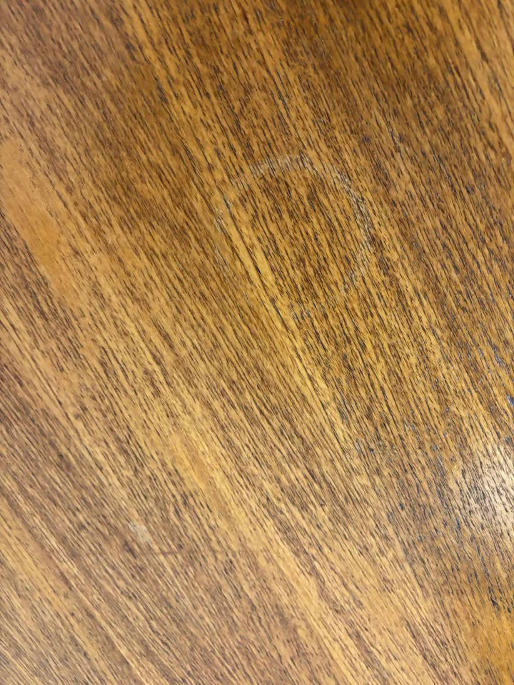 Mid Century Teak Coffee Table with Chrome Effect Legs