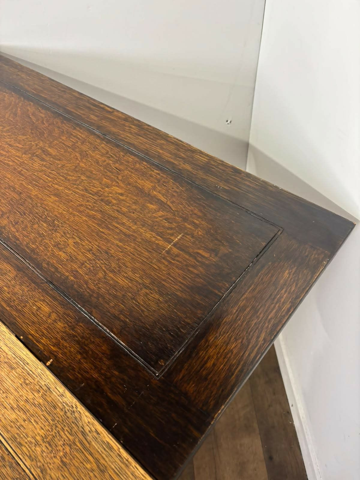 Vintage Oak Draw Leaf Dining Table – Barley Twist Base