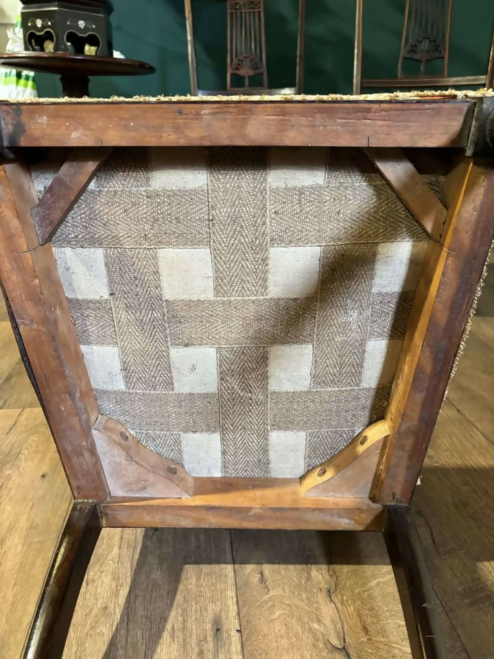 Set Of Four Victorian Inlaid Mahogany Dining Chairs66