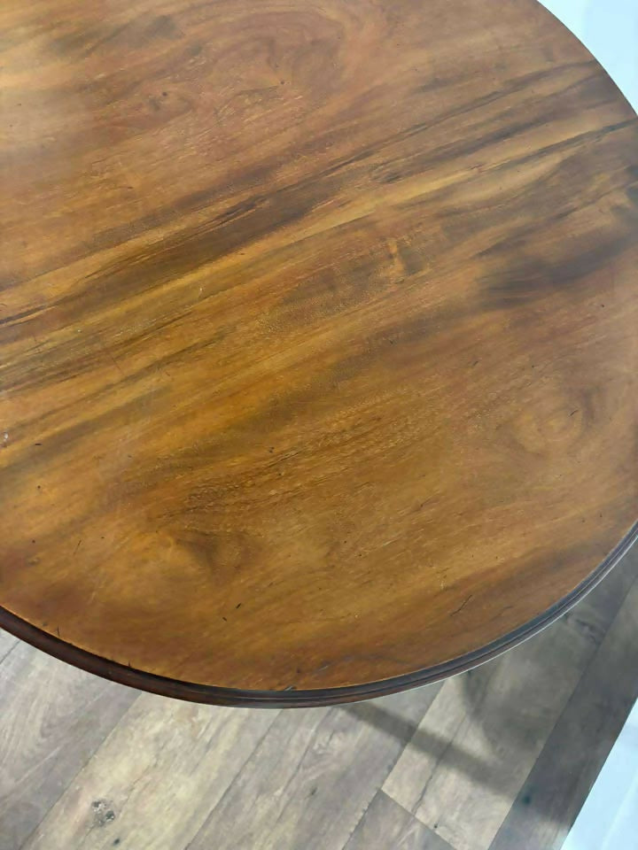 Edwardian Mahogany Circular Window Table