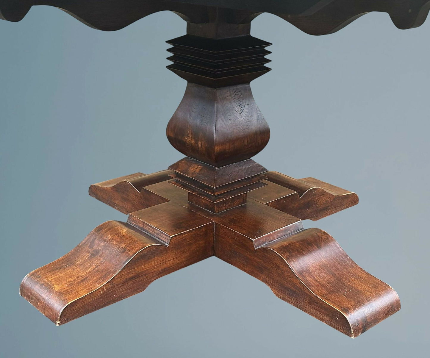 Rustic Circular Dining Table - Seats 6