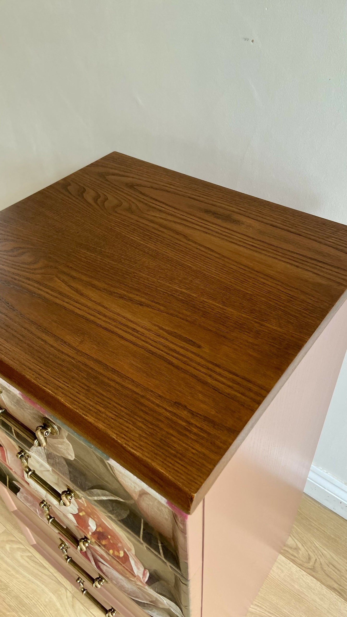 Chest of Drawers G- Plan -Hand -Painted in Dusky Terracotta