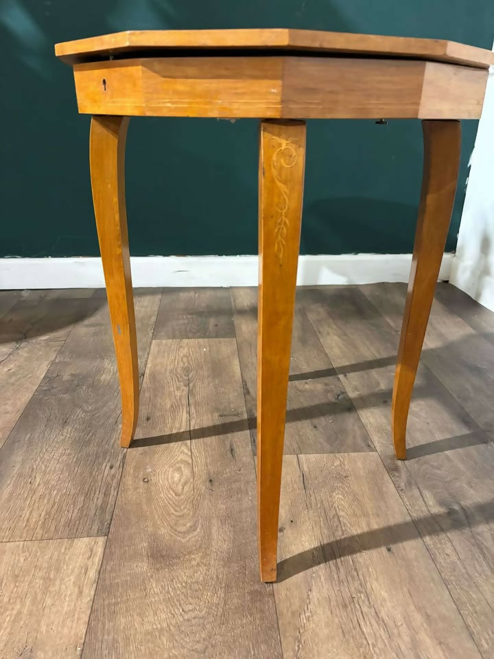 Marquetry Inlaid Sewing Tablec