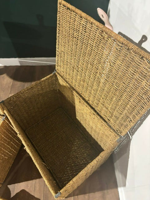 Two Matching Seagrass Storage Baskets4
