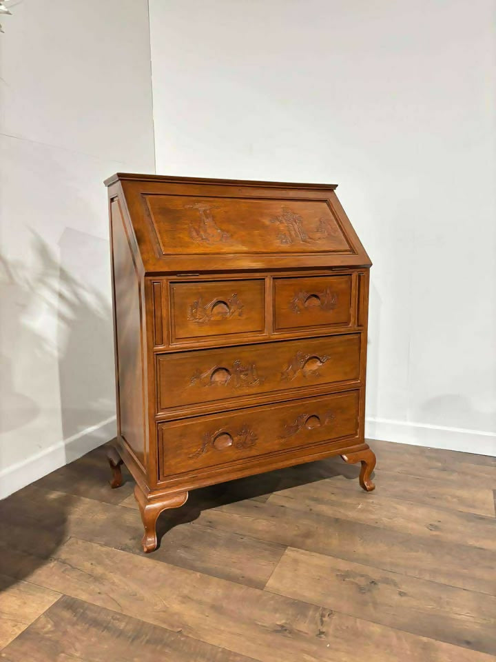 Oriental Style Camphor Wood Bureau