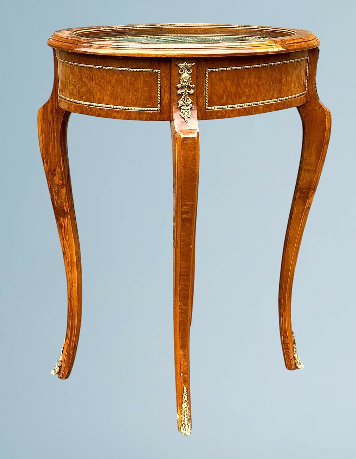 Walnut and Gilt Metal Bijouterie Table