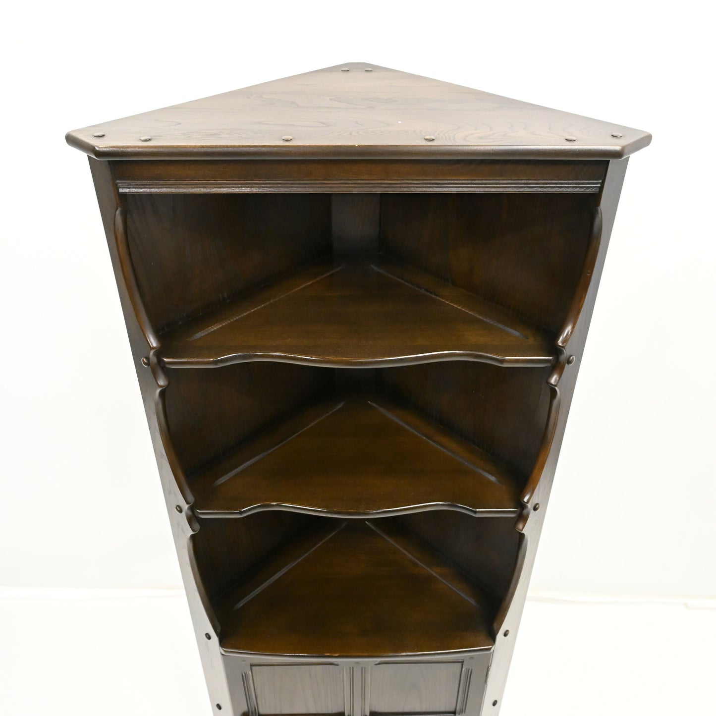 Genuine Ercol Mural Corner Cabinet with Shelves and Cupboard TR FREE UK Delivery