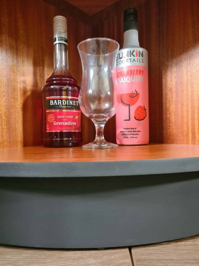 Dark Grey Mid century modern nathan drinks cabinet ,teak corner unit, gin bar,retro,vintage, teak furniture, grey,modern