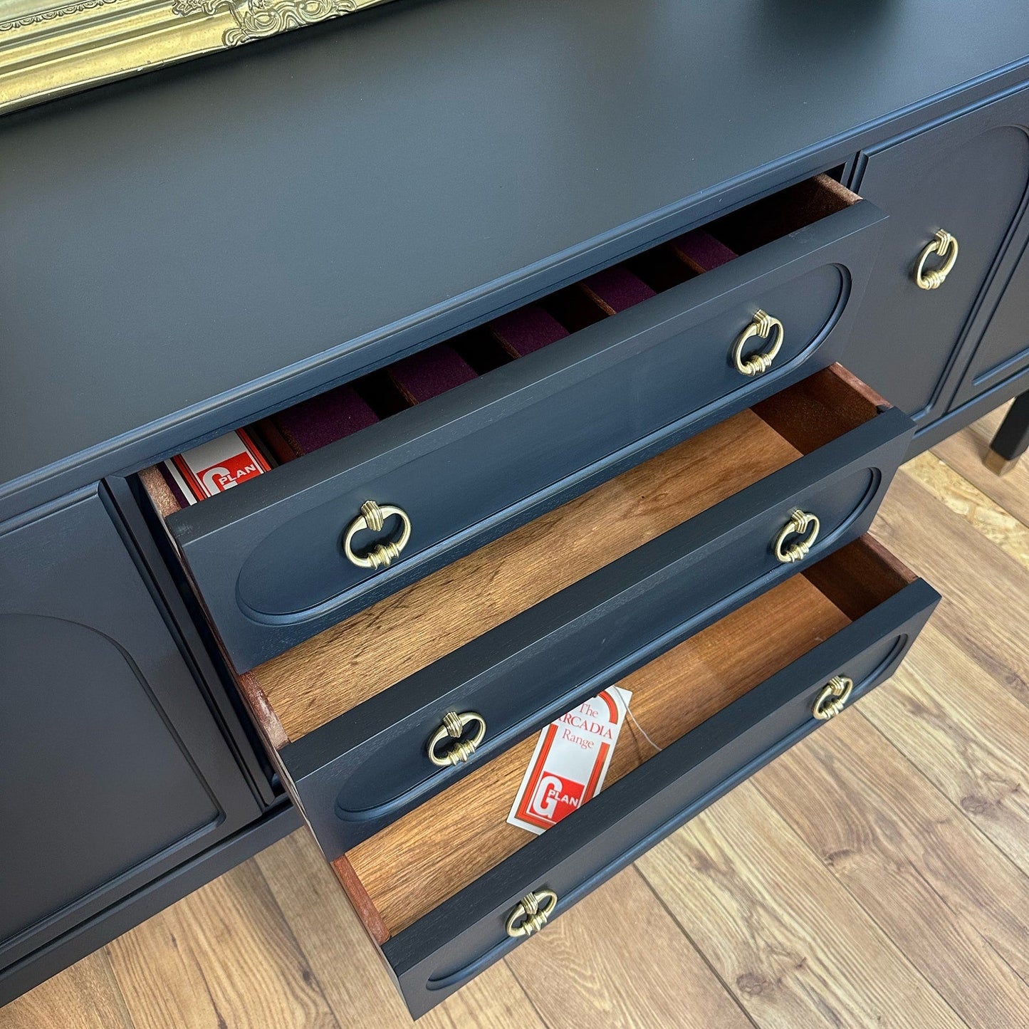 Large Rare refurbished G Plan Arcadia black sideboard, dresser, mid century modern, TV media unit, Drinks cabinetMyriadInteriors4.5 out of 5 stars