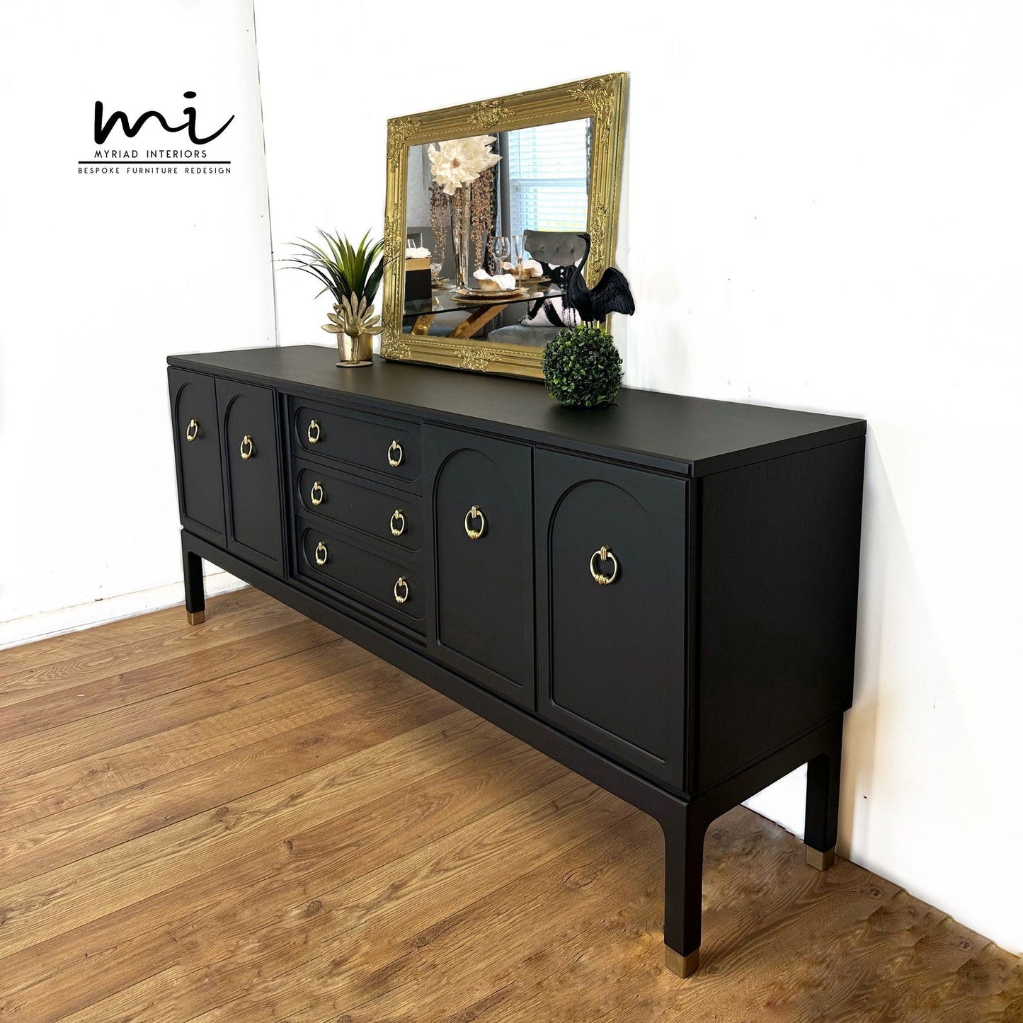 Large Rare refurbished G Plan Arcadia black sideboard, dresser, mid century modern, TV media unit, Drinks cabinetMyriadInteriors4.5 out of 5 stars