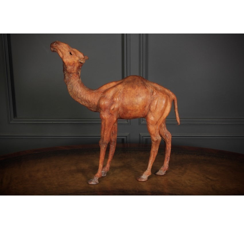 Vintage Leather Camel Ornament
