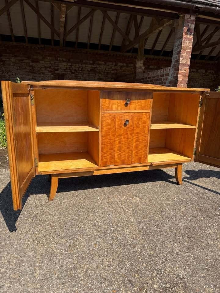 Vintage Mid-Century Art Deco Scandinavian Style Retro Sideboard Drinks Cabinet