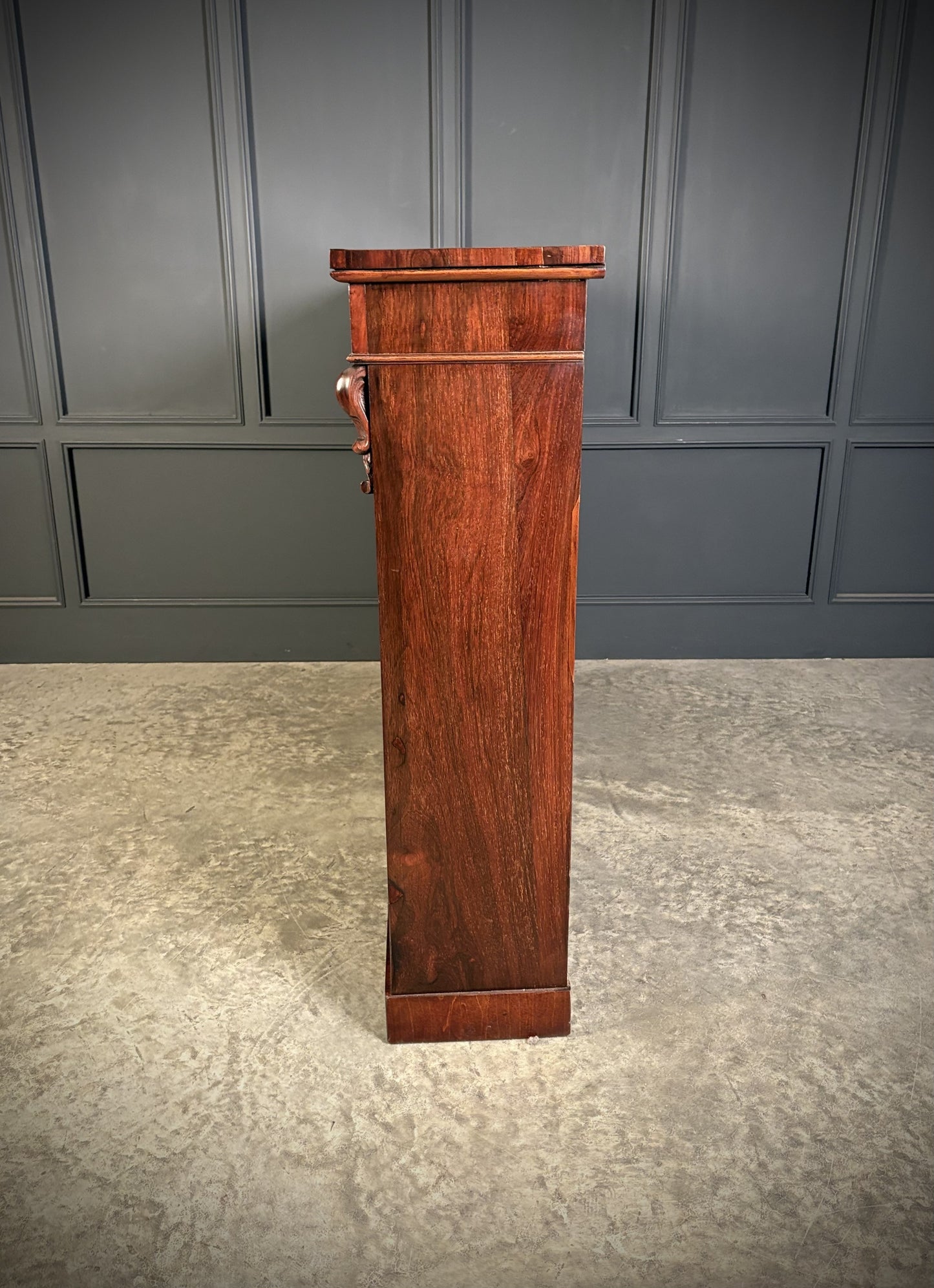Vintage Victorian Rosewood Open Bookcase