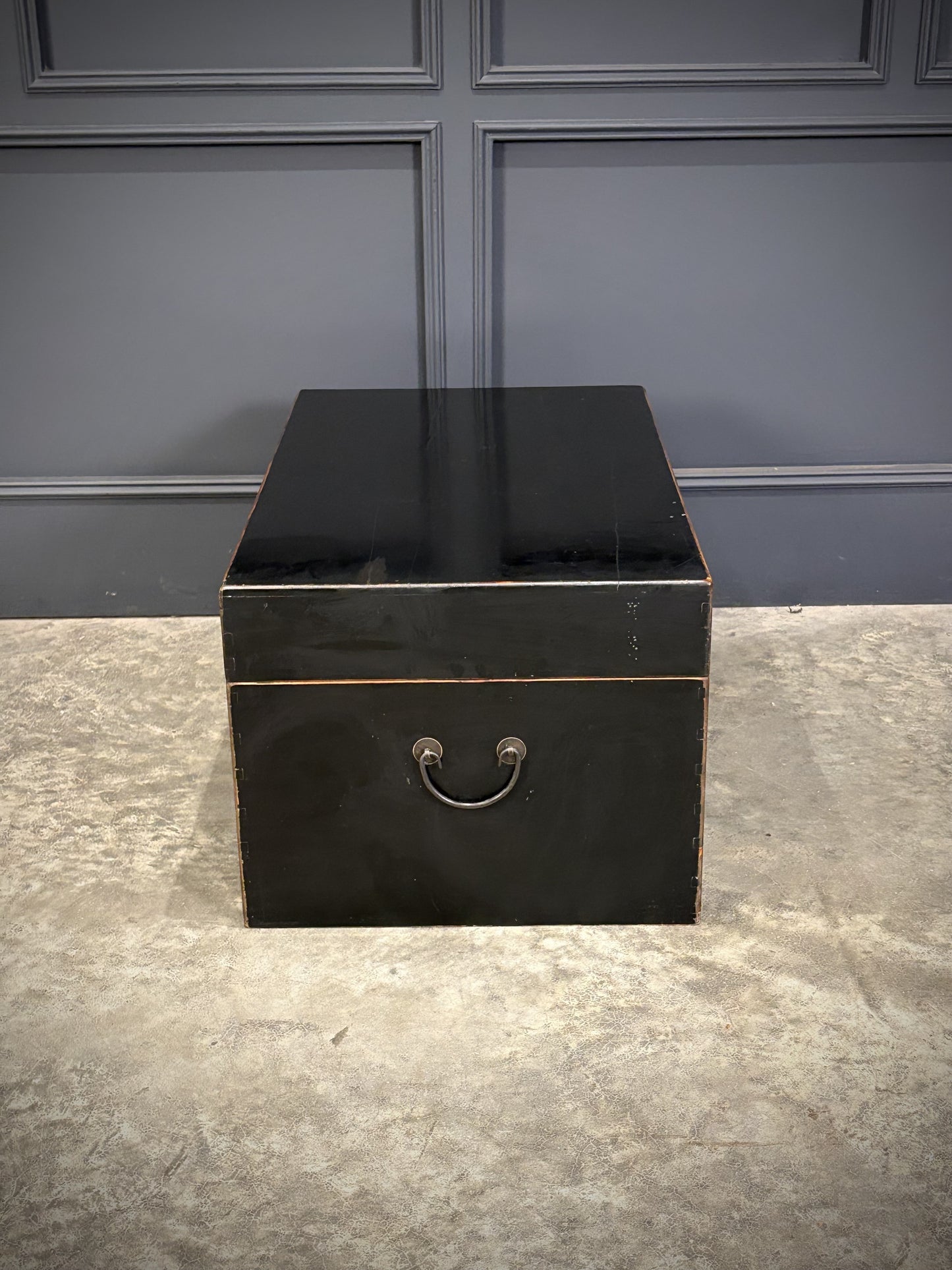 Black Chinese Lacquered Trunk