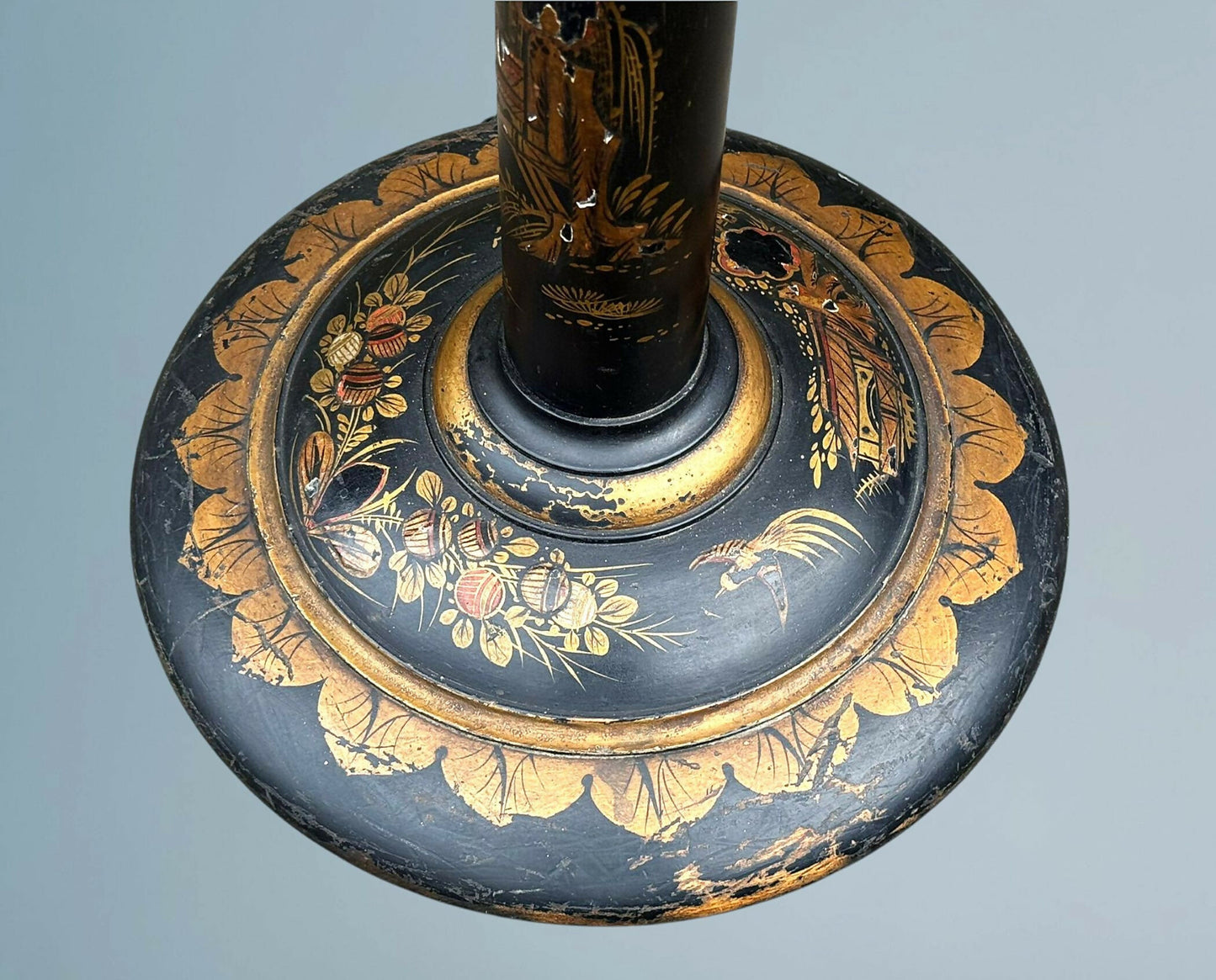 Lacquered Chinoiserie Standard Lamp