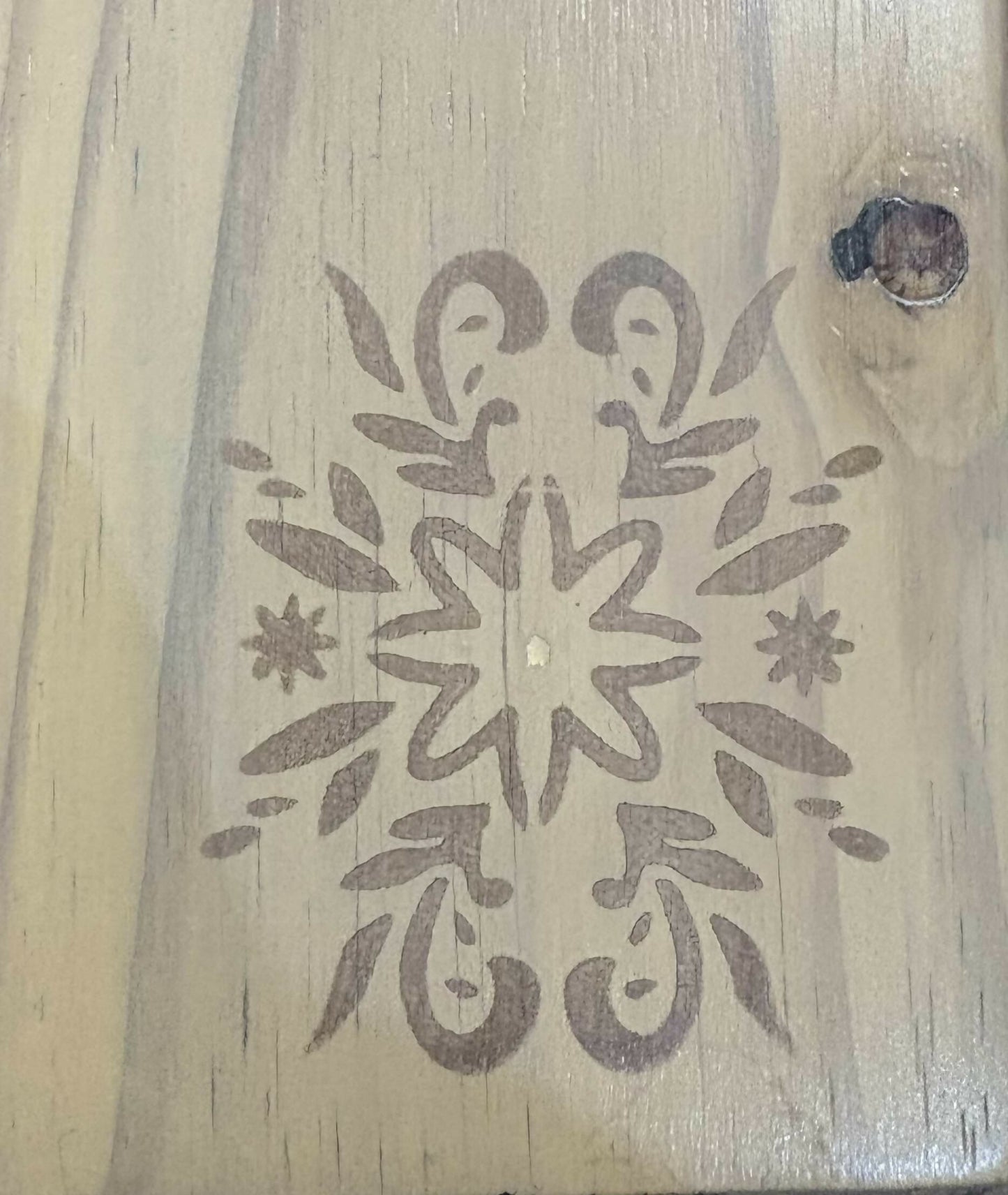 Unique Light Wash Pine Coffee Table