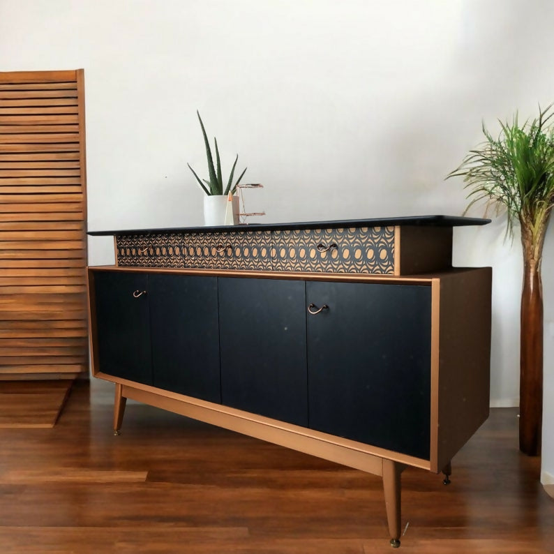 Black Vintage G plan sideboard sideboard