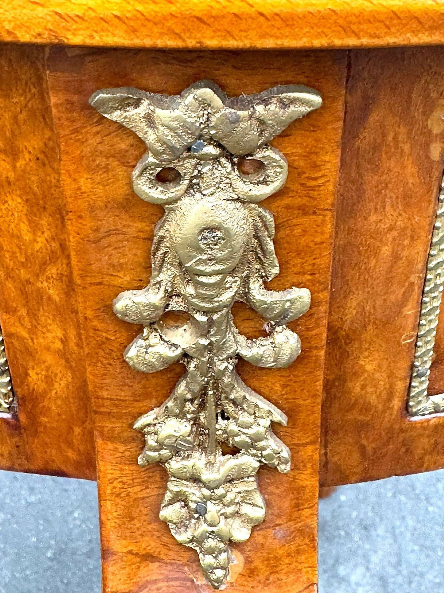 Walnut and Gilt Metal Bijouterie Table