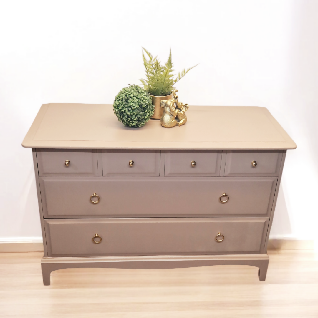 Stag Minstrel Chest of Drawers in pink