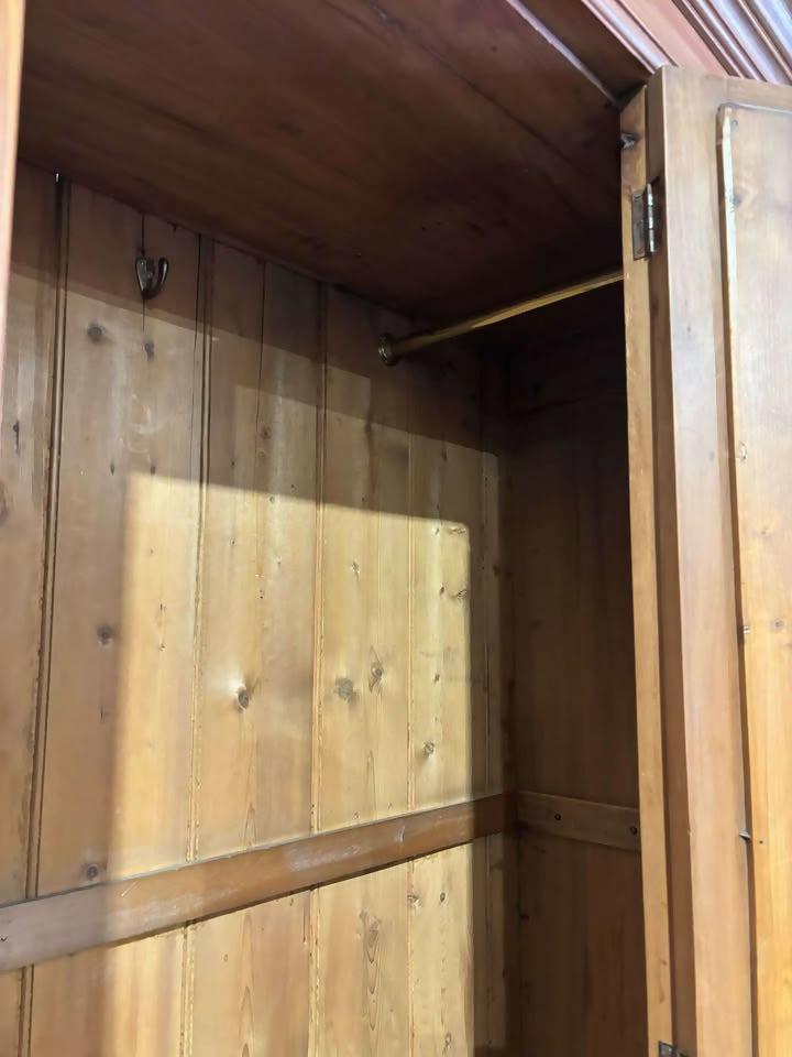Edwardian Satinwood Double Wardrobemn
