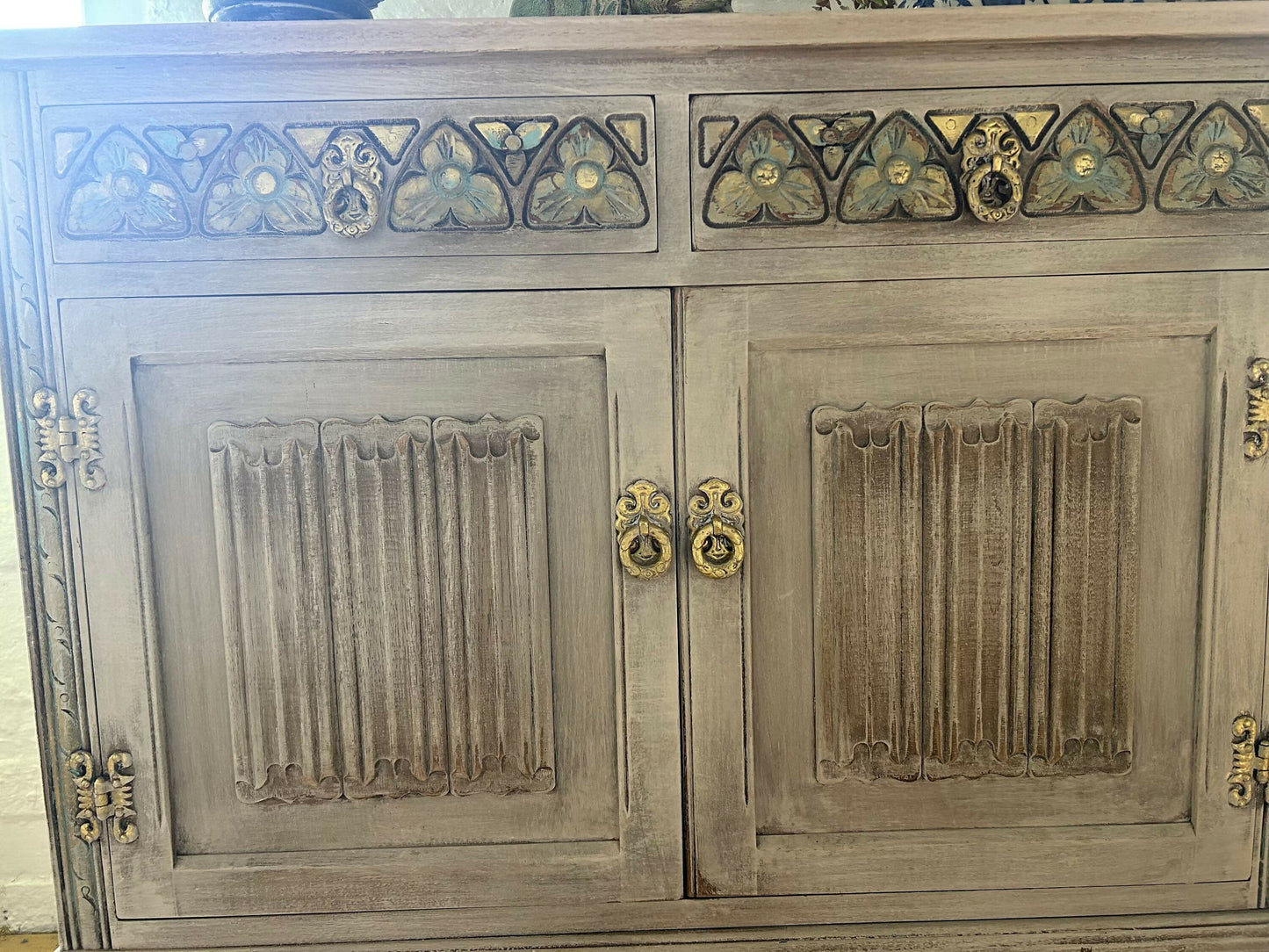 Vintage Carved Sideboard