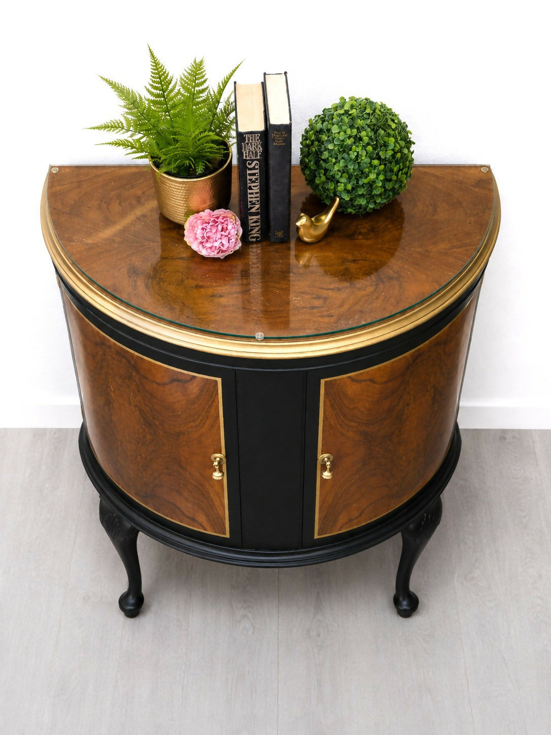 PAINT TO ORDER- Demi lune cocktail cabinet