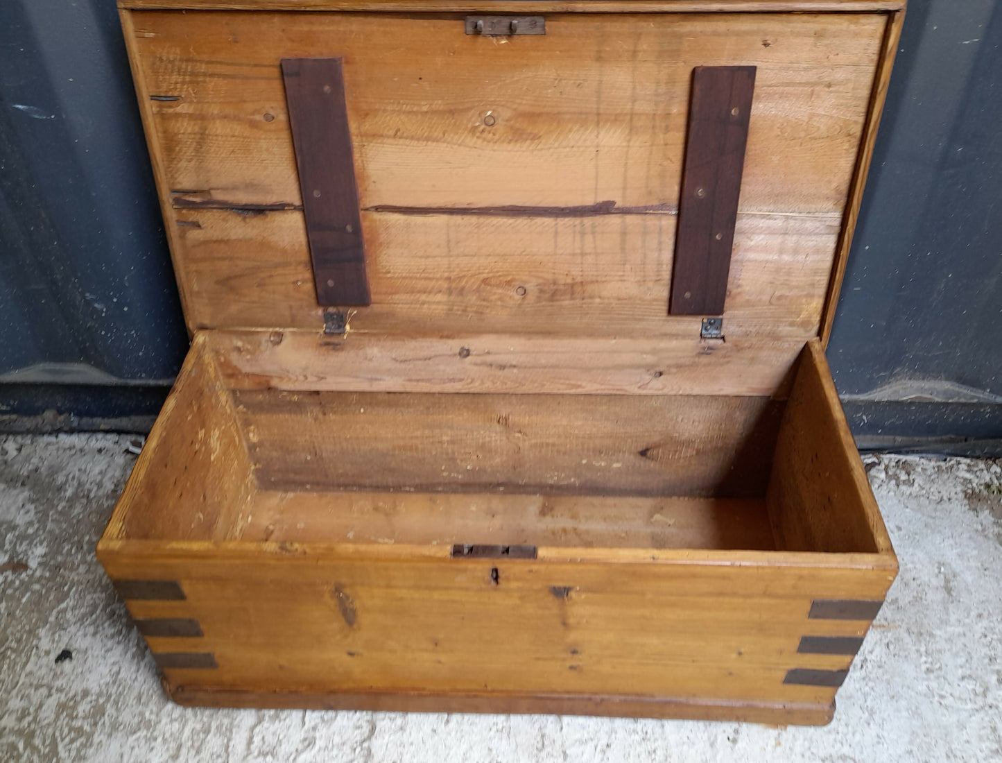 Victorian Pine Blanket Box