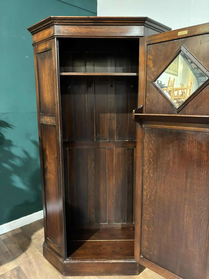 Vintage Dark Oak Hall Robesd