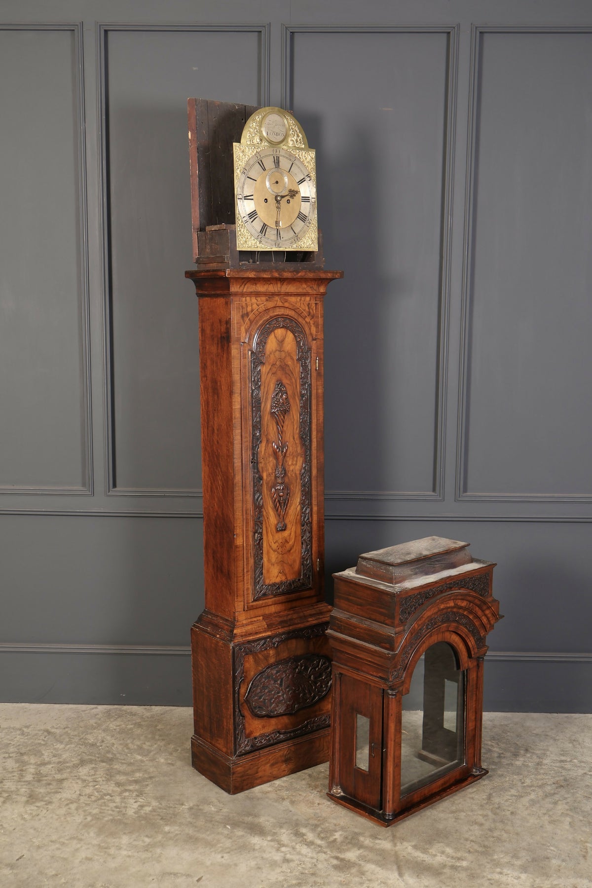 18Th Century Walnut Grandfather Clock