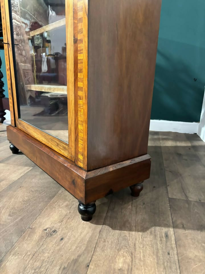 Victorian Inlaid Mahogany and walnut Side Cabinet3