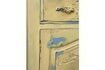 Sideboard Cupboard Yellow with Blue Roses