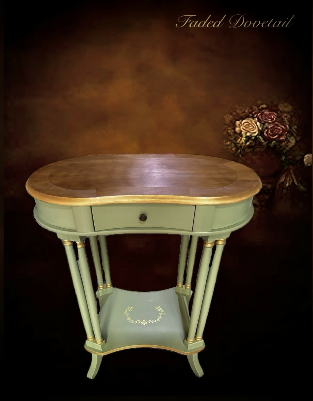 Oval Console Table