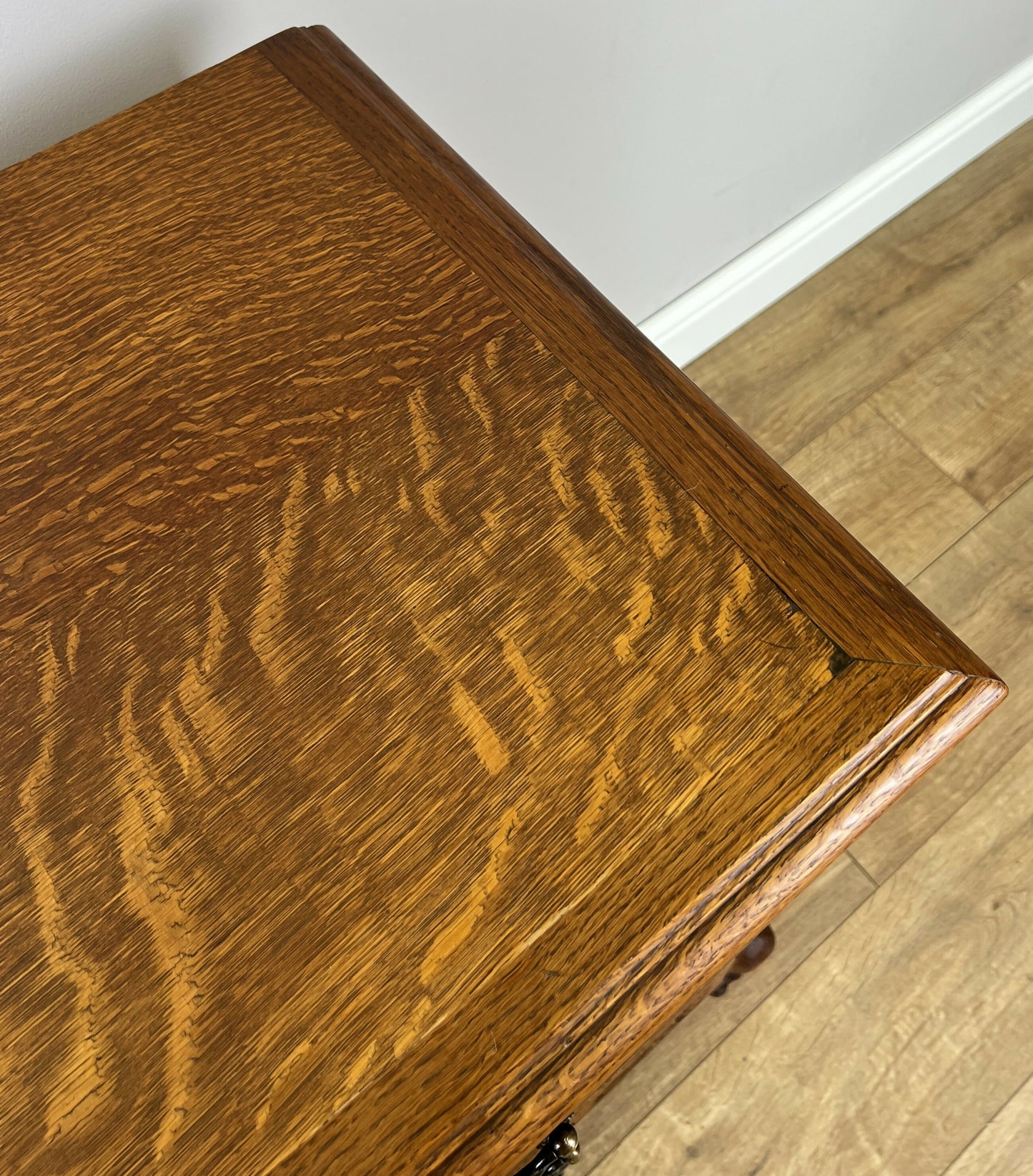 Chest of Drawers Vintage French Louis Oak 3 Drawers Carved Cabinet LOT 6253