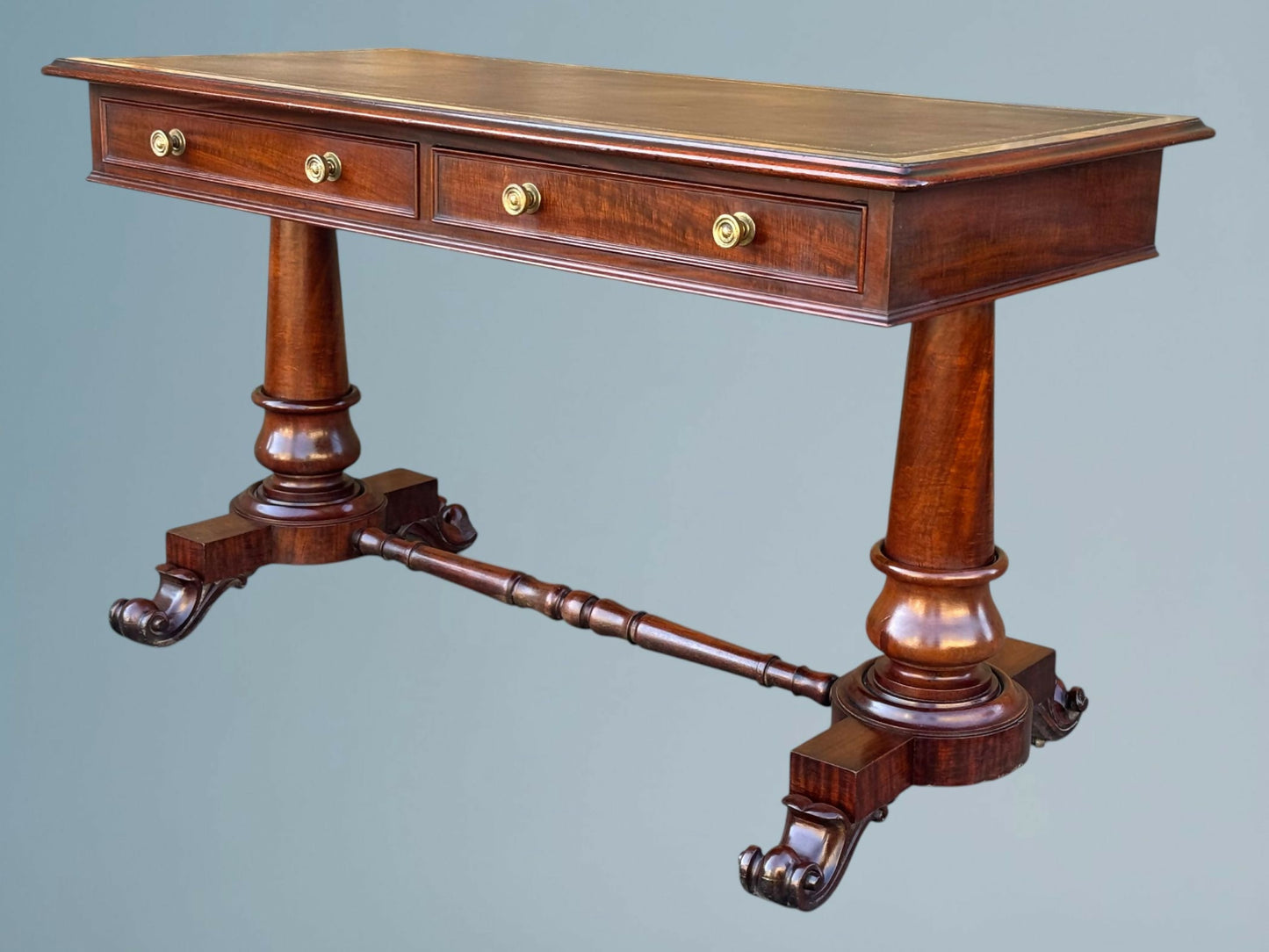 19th Century Victorian Mahogany Writing Table / Desk